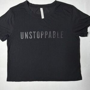 Athleta UNSTOPPABLE Black T Shirt Woman’s Medium